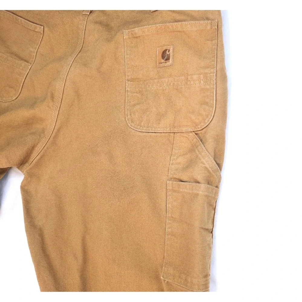 Carhartt B11-BRN Loose Fit Washed Duck Utility Work Pants Brown Mens 40x32